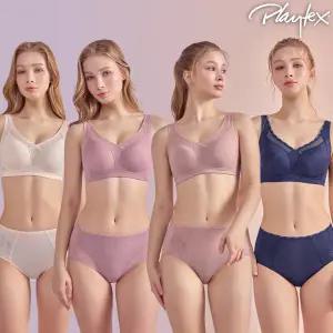 [PLAYTEX] 플레이텍스 더블 리프팅 컴포트 브라팬티 컬렉션 (4세트)
