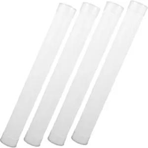 가정 및 사무실용 습기 경량 용기 보관 운반용 캡이 있는 Anneome 4pcs 플라스틱 우편 발송 튜브 3.5X31cm