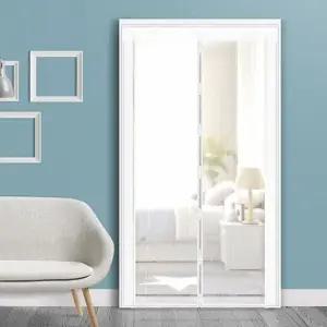 목재문틀현관방충망 방문 커튼 통풍해충망 150x230cm 마그네틱 (WFJ5O2Q)