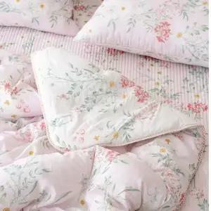 로망 스프레드 싱글 S 세트 핑크 플라워 사계절 모달 차렵 이불 (WFJ5QAM)