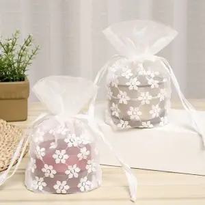 화장품망사주머니 러블리 시스루 도시락 소품 레이스복조리백 (WFJ5LOY)