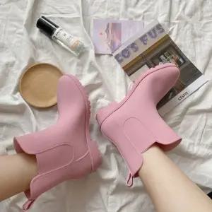 레인부츠 방수장화 실용적 레인슈즈 비 오는 날 우천용 장화 (WFJ5S8H)