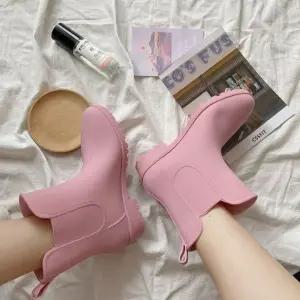 레인부츠 방수장화 실용적 레인슈즈 비 오는 날 우천용 장화 (WFJ5S8H)