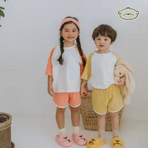 나그랑 슬라브 아동 반팔 반바지 상하복세트 800012