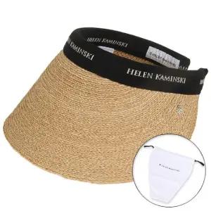 25SS 여성 비앙카 12 바이저햇 네츄럴블랙로고 더스트백 포함 HAT51794 NATURALBLACKLOGO PKG