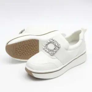 [제이시]제이시 소가죽 여자키높이 큐빅 정장 운동화 5cm K337