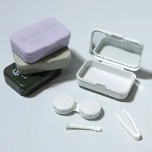 고품질 TOO 올인원 렌즈 케이스 보관함 렌즈집게 렌즈 캐릭터렌즈통 (WFJRMWX)