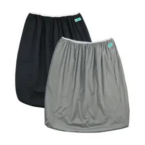 천 기저귀 러비시 백 세탁용 재사용 가능한 통 라이너 2팩 13.3갤런 쓰레기통 및 주방 블랙 + 그레이