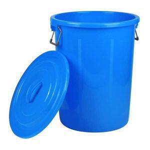 쇠통 플라스틱통 약30리터 파란통 화이트50 원형 뚜껑 고무통 다라이 청소통 대야 환수통 물통