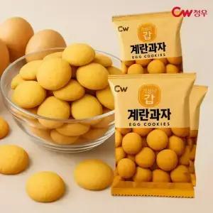 청우 계란과자6봉+마늘바게트4봉 / 국내산 계란으로 만든 계란과자 / 국내산 마늘+버터의 조화 마늘바게트