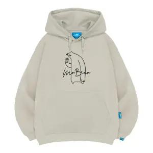 엘라모 기모H 미스터베어 후드티 남녀공용 빅사이즈 M~4XL