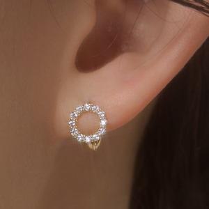 [더블유비엘]14k post 클루아 원터치 링귀걸이   (윙블링)