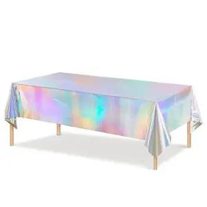 고품질 이벤트 테이블보 홀로그램 무늬 137x183cm 파티용품 (WFJLEGM)