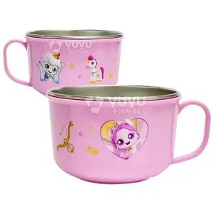 티니핑5 논슬립 스텐 면기 오로라핑 왕자핑 1P 국그릇 (WFJYKEQ)