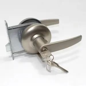 1-2 공구생활 국산 원형 도어락 9000L 방화문 손잡이 현관문 철문 문고리