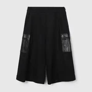 [DEMOO](센텀시티점)레더 포켓 팬츠 블랙