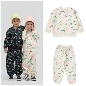 [대구백화점] [래핑차일드]스마일 기모 맨투맨 상하세트 IV(85C39-33231-40231)