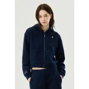 [르꼬끄](센텀시티점)(50% OFF) 플러피니트 루즈핏 후드 집업 (QP422OFTO2_NVY)