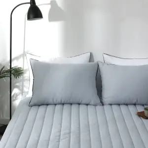 맞춤 방수 매트리스커버 누빔 침대커버 화이트 슈퍼싱글 SS