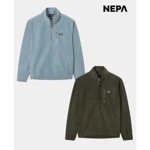 [네파]남성 플러피 플리스 반집업 티셔츠_GN