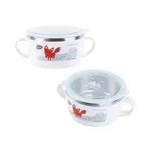 손잡이 이유식볼 유아 아기 그릇 식기 통 용기 (WFG2GC8)