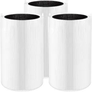 엔젤로양 3팩 블루 퓨어 411 필터 교체 블루에어 정품 411+ 오토 및 미니 공기청정기 패키지에는 입자