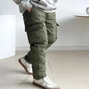 남성 기모카고바지 패딩 밴딩 겨울 방한 방풍 작업 편한 등산 골프 작업복
