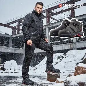 몽크로스 MC-67W 방한화 슬립온 겨울 안전화 미끄럼방지 보아 다이얼 작업화 현장화 건설화