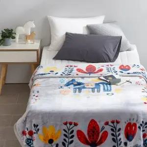 [애끌리아] 두툼한 노르딕 HR 양면 밍크 극세사 담요 (150*200)