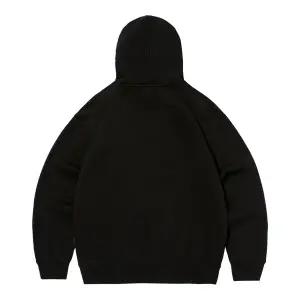 시그니처 험머 로고 소프트 기모 후드 티셔츠 블랙