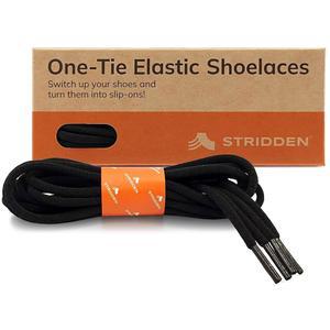 [미국배송] STRIDDEN 2켤레의 원타이 탄력 라운드 드레스 신발끈 에코 포지티브 스트레치 신발 끈으로 신발/부츠를 슬립온/노타이로 바꿉니다