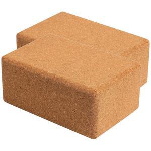 코크 요가 블록 2팩 세트 포르투갈산 내추럴 코크 x6 x4 미끄럼 방지 남성 경량 냄새 습기 방지 완벽한 장비