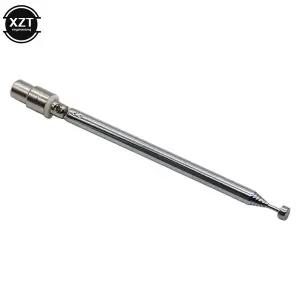 dmb안테나 F 타입 라디오 TV 안테나 7 섹션 텔레스코픽 공중 교체 커넥터 AM FM 케이블 55cm