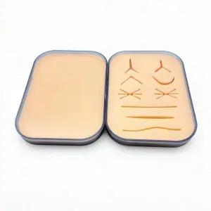 봉합 훈련 패드 상처 실리콘 봉합 패드 외상성 피부 모델 재사용 가능한 실리콘 교육 모델