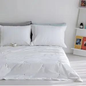 바스 고밀도 냉감이불 싱글 S 세트 화이트 여름 차렵 이불 침구 (WFJ5QCI)