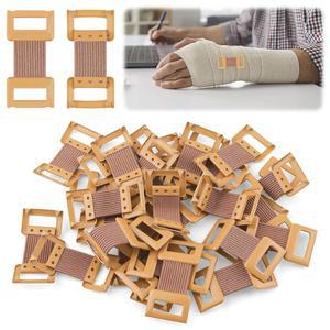 30 갈색 탄성 붕대 클립 신축성 금속 걸쇠가 있는 재사용 가능한 다양한 붕대와 거즈를 고정 용품
