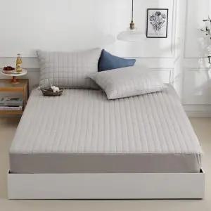 국내 제조 순면 누빔 쾌적한 침대 매트리스 커버 싱글 ~ 킹사이즈 4종 침대커버