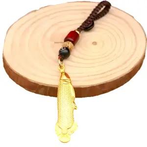 인기제품 장식 스트랩 행운 황금 키링 액세서리 신상품 물고기 전통