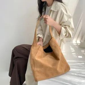 스웨이드 여성 빅 숄더백 (WFJ65QP)