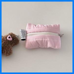 크리 에이 티브 스트라이프 동전 지갑 대용량 미니 카드 홀더 지퍼 보관 가방과 휴대용