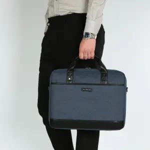 대학생 남자 직장인 출근 서류 가방 네이비 크로스백
