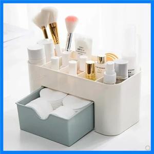 새로운 데스크탑 더블 레이어 메이크업 주최자 보관 상자 화장품 서랍 보석 디스플레이 상자 케이스 컨테이