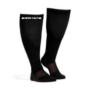 Copper Fit Energy, 남성 및 여성용 와이드 종아리 압박 양말 u2013 쉽게 착용, 쉽게 착용, 혈액 순환 및 부종 완화 u2013 여행, 간호사, 달리기 및 회복에 이상적임