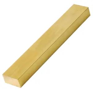 1 /2 x 황동 플랫 바 블랭크 6 긴 고체 박판 C360 밀 재고 (1 /2x1x6 인치 1)