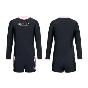 수영복여아 스포티 배색 래쉬가드 세트 블랙 RNGS2F921BK_CA