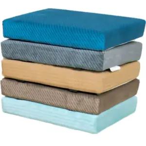 직사각형 방석 메모리폼 버클없음 좌식 쿠션 의자방석