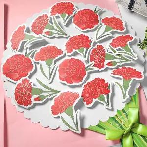 카네이션 대형 꽃다발 롤링페이퍼 카드 2P 스승의날 회사 특별한 선생님 은퇴 송별회 단체