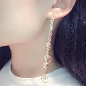 샤인라인 라운드 드롭 귀걸이 (WFK61N5)