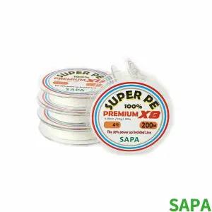 싸파 슈퍼프리미엄X8 P.E합사줄 화이트 200m 4호