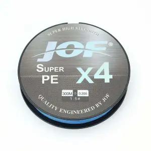 JOF 4합사라인 PE 낚싯줄 1.5호 300m 블루